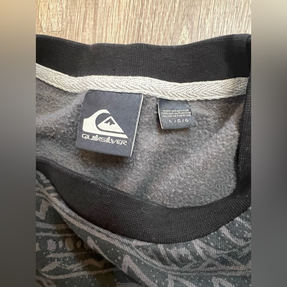 Quiksilver Heritage Printed Crew Sweatshirt Large - Picture 4 of 7